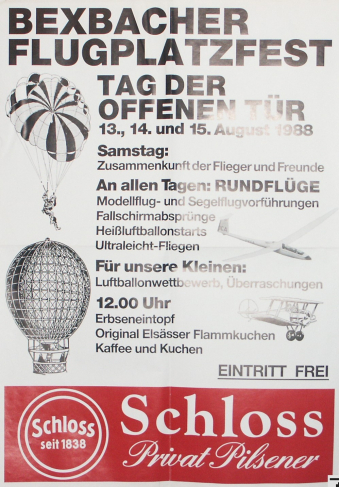 Poster Flugplatzfest 1988